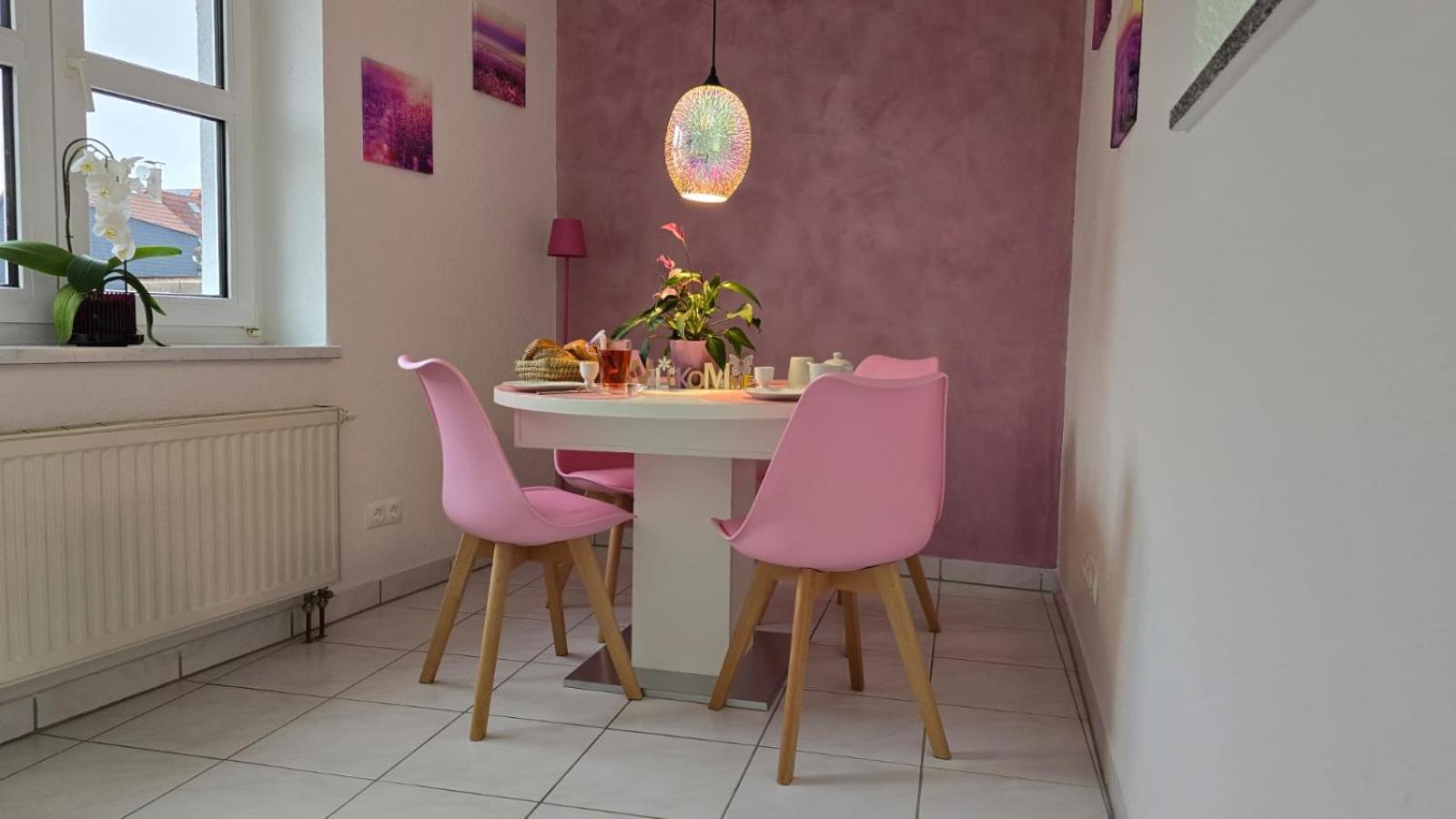 Happy Homes Pink - Up To 5 - Kueche - W-Lan - Netflix - Honig - Badewanne Nidda Kültér fotó